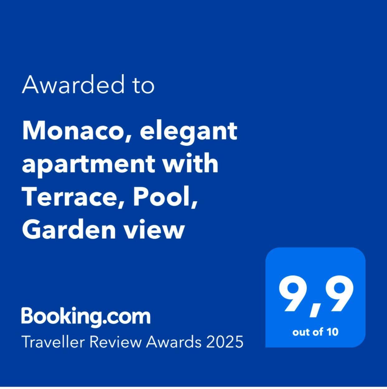 Monaco, Elegant, Quiet, Recently Renovated Apartment With Terrace, Pool, Garden View Monte Carlo Buitenkant foto